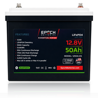Epoch Batteries Essential Series 12V 50Ah LiFePO4 Lithium Battery