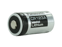 Panasonic CR123A 1550mAh 3V Lithium (LiMnO2) Button Top Photo Battery - Box of 12