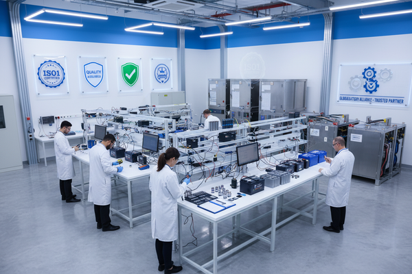 image for a section Built on Trust & Quality
showing heieghest standards quality control through certified partners
related to batteries cells small to big all kind of batteries the store provides