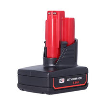 Compact design of MILWAUKEE M12 48‑11‑2450 lithium‑ion battery