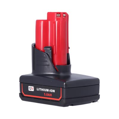 12V 5.0Ah Lithium-Ion Battery for MILWAUKEE M12 Tools 48-11-2450 Replacement