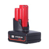12V 5.0Ah Lithium-Ion Battery for MILWAUKEE M12 Tools 48-11-2450 Replacement
