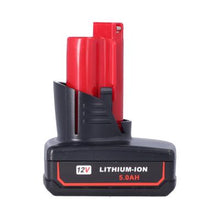 Powerful 12V 5.0Ah Lithium-Ion Battery for MILWAUKEE M12 Tools, Replaces 48-11-2450