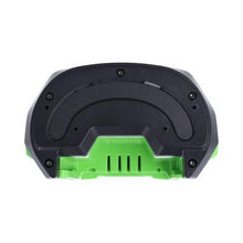 Angled view of Nuon 56V 4.0Ah lithium‑ion battery replacement for EGO BA2242T showing release button and casing