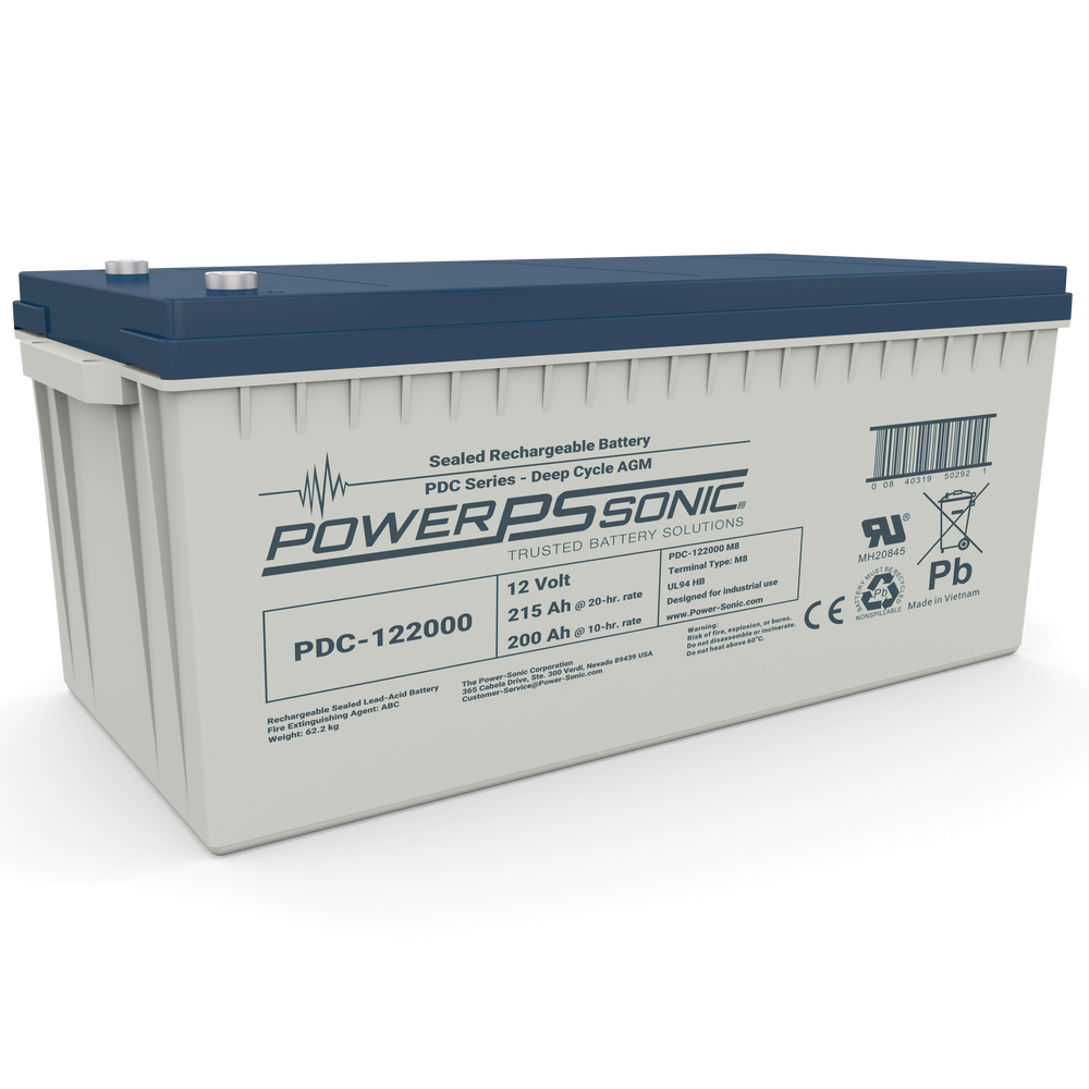Power-Sonic PDC-122000 Deep Cycle 12V 200Ah AGM Battery