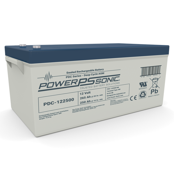 Power Sonic PDC-122500 12V 250Ah Deep Cycle AGM Battery