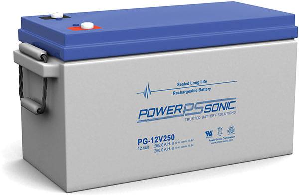 Power Sonic PG-12V250 Long Life 12V 250Ah AGM Rechargeable Battery