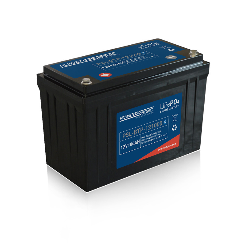 Power Sonic 12V 100Ah Lithium Bluetooth Smart Deep Cycle Battery