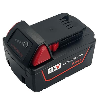 Premium 18V 5.0AH Lithium-Ion Battery for Milwaukee M18 Power Tools 48-11-1850 Replacement