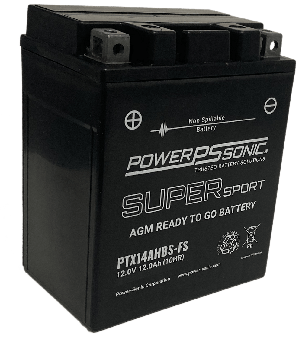 Power-Sonic PTX14AH Maintenance Free Factory Activated AGM Powersport Battery