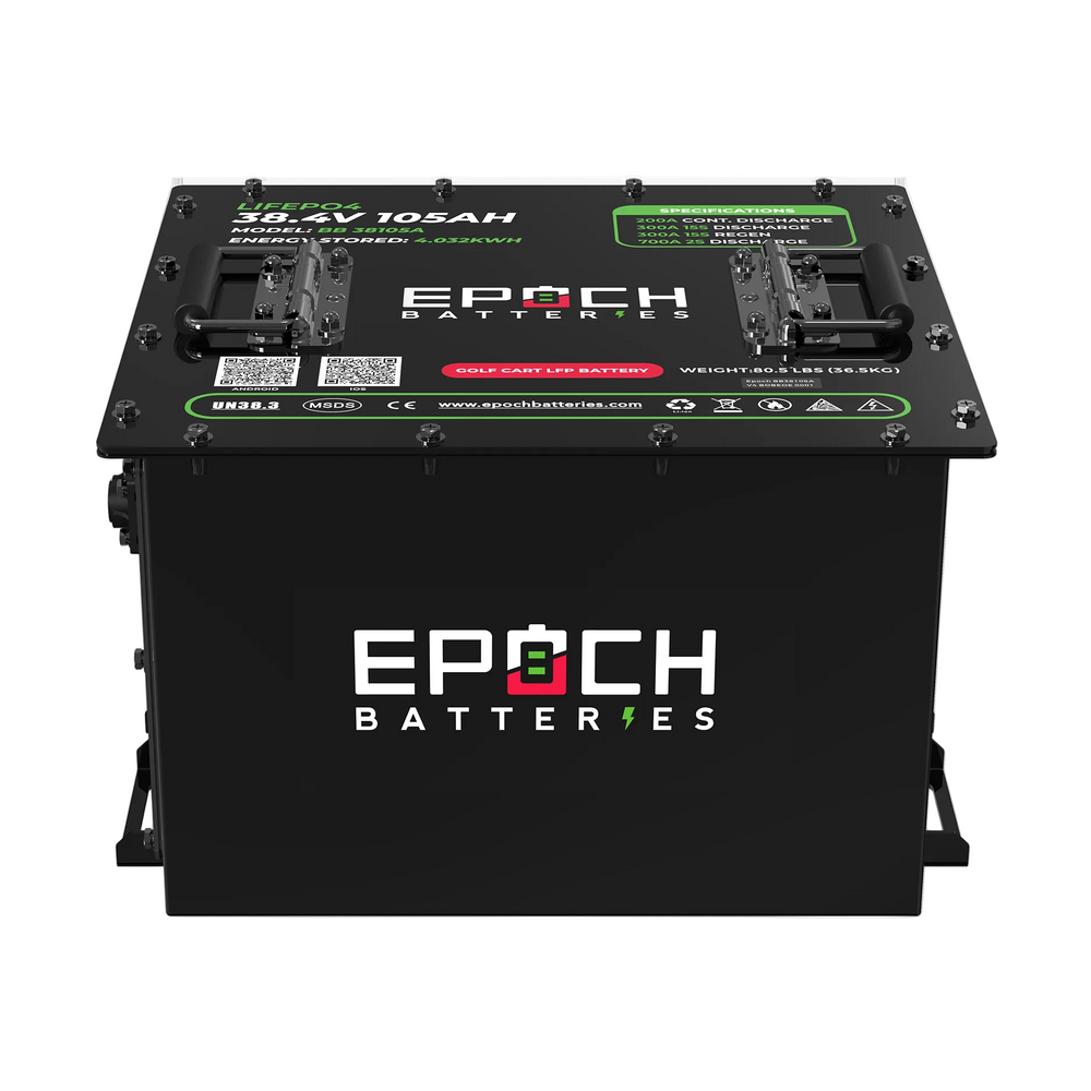 Epoch Batteries 36V 105Ah Lithium LiFePO4 Golf Cart Battery