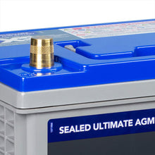 X2Power Premium AGM 840CCA Group 24 battery terminal top view 