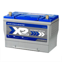 Side profile of X2Power Group 27 930CCA AGM Car Battery – Vizopower