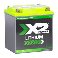 Front view of X2Power X2P30 lithium powersport battery showing label and casing